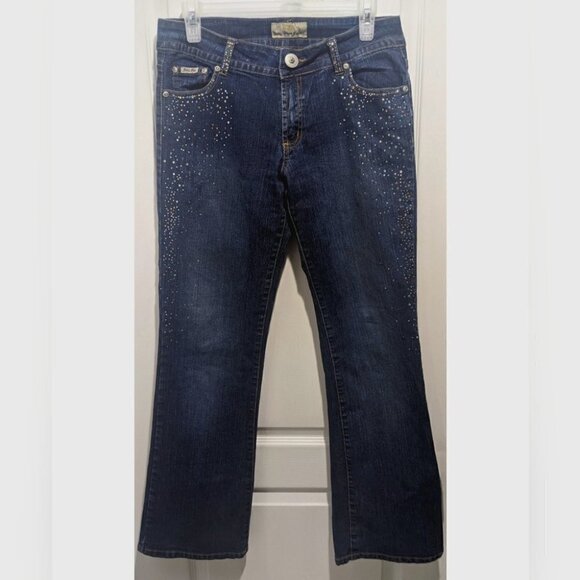 JUDY Blue | Bejeweled Bootcut Jeans - Picture 1 of 10